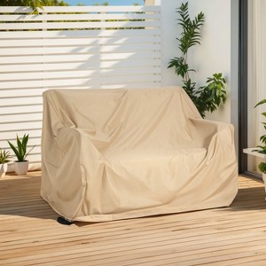 Christopher Knight Home Kathryn Outdoor Weather Resistant and Durable Loveseat Cover - 1 of 4