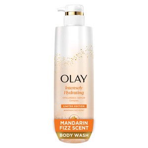 Olay Intensely Hydrating Body Wash with Hyaluronic Serum Complex - Mandarin Fizz - 20 fl oz - 1 of 4