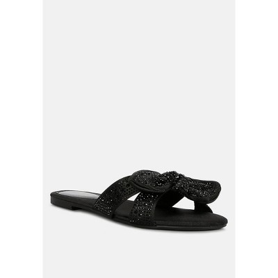 fleurette bow flat Womens sandals