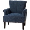 Accent Chair Rivet Tufted Polyester Armchair-ModernLuxe - 2 of 4