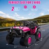 24V 2-Seater Kids Ride On Truck Car with Remote Control, Powered Electric Vehicles, 2WD Dual Motors Vehicle with LED Light Music for Boys and Girls - 3 of 4