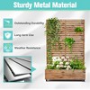 TOAOTBNBO Metal Raised Garden Bed with Trellis and Wheels, Metal Planter Box with Trellis, Garden Box for Climbing Plants, Flower - 4 of 4