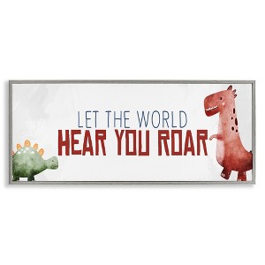 Stupell Industries Hear You Roar Dinosaurs Framed Giclee Art - 1 of 4