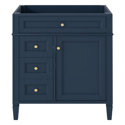 TUYOHW Bathroom Vanity without Top Sink, Modern Bathroom Storage Cabinet with 2 Drawers and a Tip-out Drawer