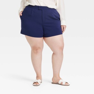 Women's High-Rise Tailored Shorts - A New Day™ - 1 of 3
