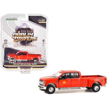 2019 Ford F-350 Lariat Dually Pickup Truck Red "Shell Oil" "Dually Drivers" Series 13 1/64 Diecast Model Car by Greenlight