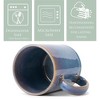 Elanze Designs Reactive 17 ounce Ceramic Straight Body Mugs Set of 4, Ocean Sunrise - 3 of 4