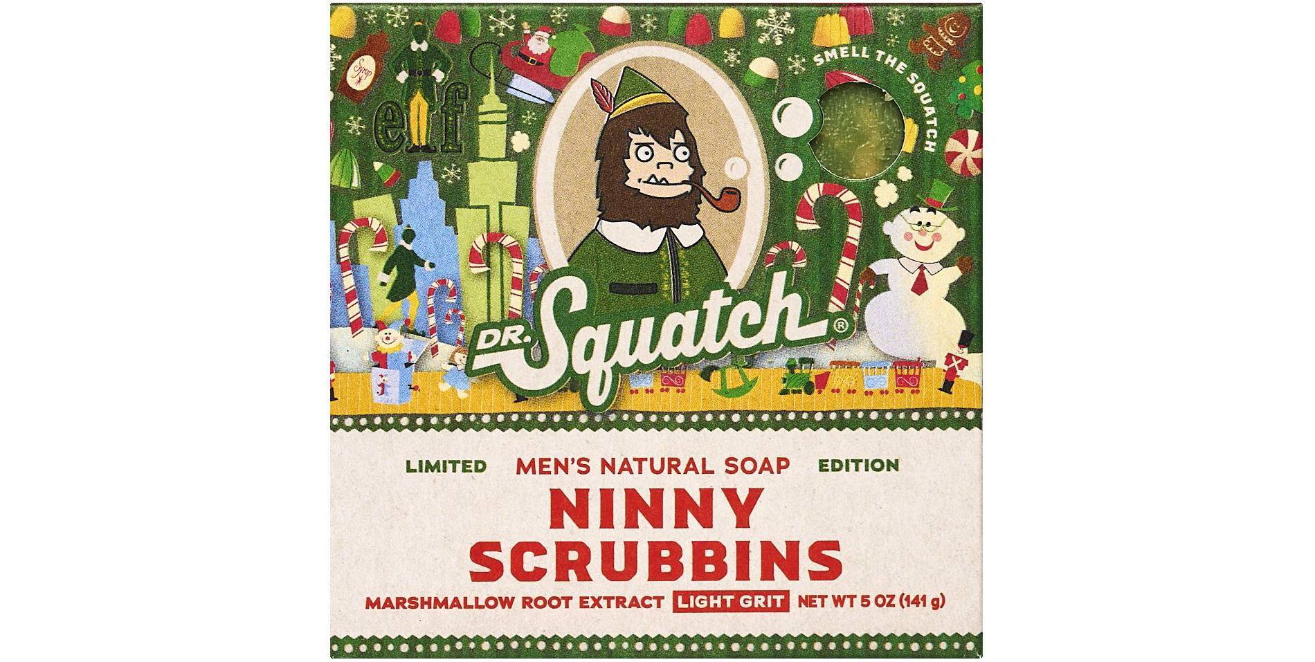 DR. SQUATCH Men's All Natural Bar Soap - Ninny Scrubbins - 5oz