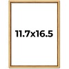PosterPalooza | Classic Modern Gold Picture Frame - UV Acrylic, Foam Board Backing, Hanging Hardware - 2 of 4