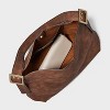 Slouchy Bucket Shoulder Bucket Bag - Universal Thread™ Brown: Adjustable Strap, Magnetic Closure, Softside Design - 4 of 4