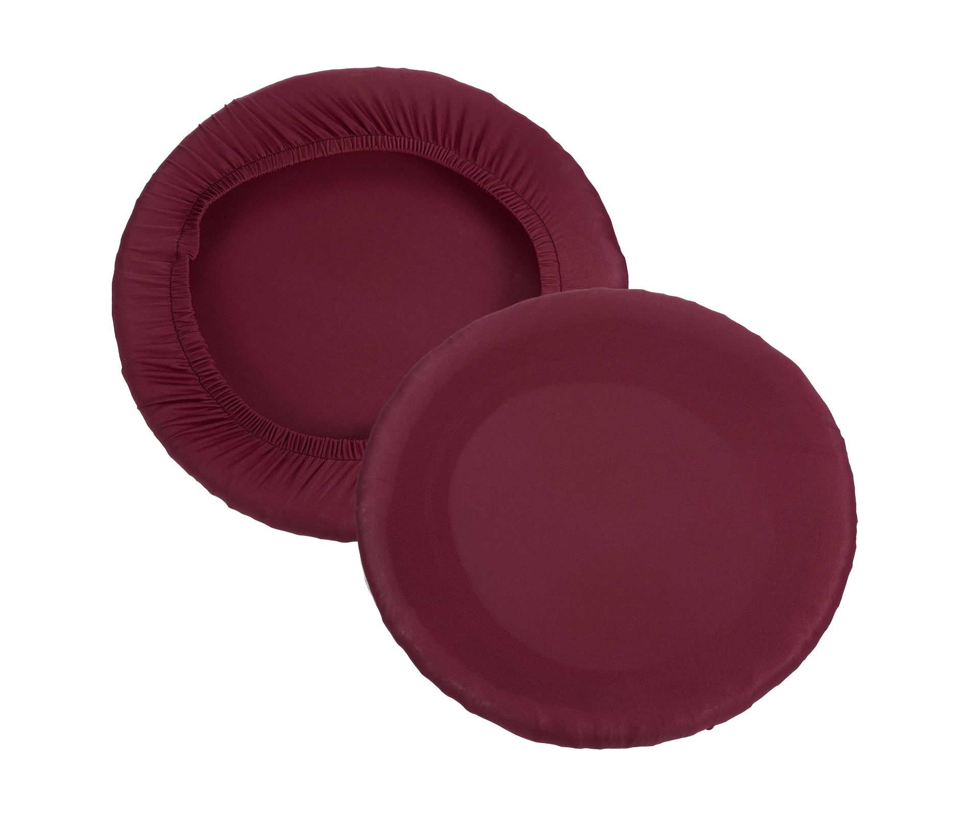 Unique Bargains Round Washable Elastic Bar Stool Cover for Dia 11"-13" Chair 2 Pcs Wine Red