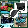 Kumasinova Wagons Carts Foldable,Beach Wagon with 3PCS Plastic Liner Bag,Heavy Duty Utility Wagon Cart for Camping,Shopping,Sports,Garden,225lbs - 4 of 4