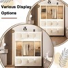 AENKYO Portable Wardrobe Closet Storage Organizer, 12 Magnetic Doors, 12 Cubes & Hanging Rods with Wheels & 6 pcs hangers, Kids/Baby Storage Cabinet - 3 of 4
