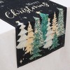 Unique Bargains Table Runner Rectangular Winter Christmas Pattern 16 Linen Colorful 1 Pc - 3 of 3
