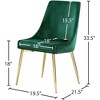 Meridian Furniture,Karina Velvet Dining Chair, Set of 2 - 4 of 4