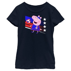 Girl's Peppa Pig Taiwan Soccer T-Shirt - 1 of 4