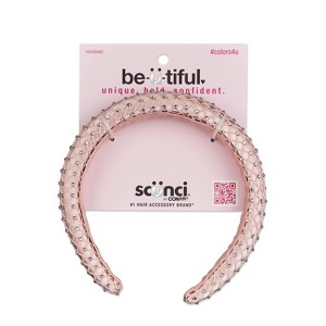 scünci be-ü-tiful Rhinestone and Mesh Embellished Padded Headband - Pink - 1 of 4