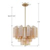 Crystorama Lighting Addis 6 - Light Chandelier in  Aged Brass - 4 of 4