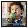 PosterPalooza | Square Classic Modern Black Picture Frame - UV Acrylic, Foam Board Backing, Hanging Hardware - 2 of 4