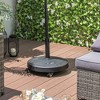 Tangkula Patio 51 lbs 20.5" Round Resin Umbrella Base w/ Wheels Handles Table Market Stand - 3 of 4