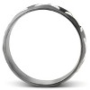 Pompeii3 Mens 10k Black Gold Wave Wedding Band - 2 of 4