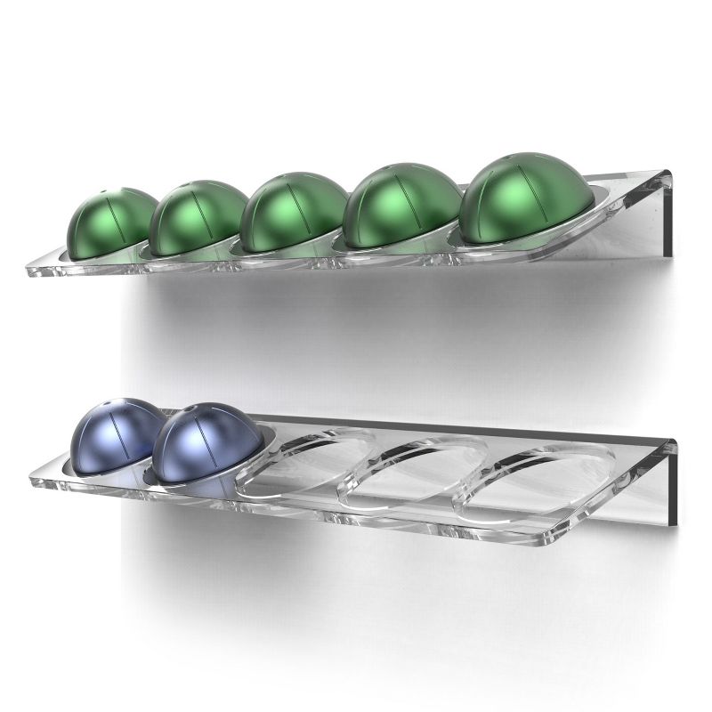Galvanox Nespresso Vertuo Pod Lucite Organizer – 2 Pack - Great for Office, Home, Conference Room and More! - Clear, 1 of 8