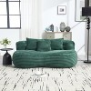 Lyngins Corduroy Bean Bag Chairs for Kids and Adults,Comfy Lazy Chairs with High Back for Living Room - 2 of 4