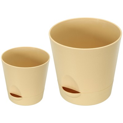 Unique Bargains Durable Lightweight PP Plastic Detachable Base Flower Planter 1 Set