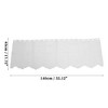 Unique Bargains Kitchen Curtains Short Kitchen Curtains with Eyelets 55.12"L x 17.72"W White - 4 of 4