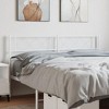 vidaXL White Metal Headboard - Classically Styled Steel Bed Header with Stable Legs & Durable Construction - 2 of 4