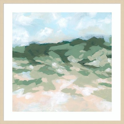 June Erica Vess Blockbrush Valley II Framed Abstract Landscape Print