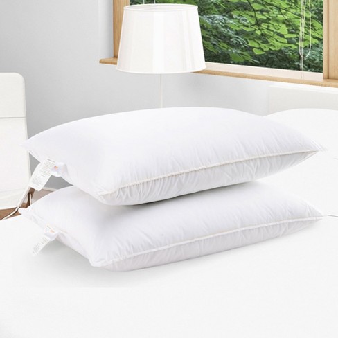 Cheer Collection Hypoallergenic Hollow Fiber Pillows - White, King (Set of 4)