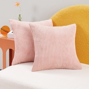 Deconovo Corduroy Throw Pillow Covers 2-Pack – Soft & Durable - 1 of 4