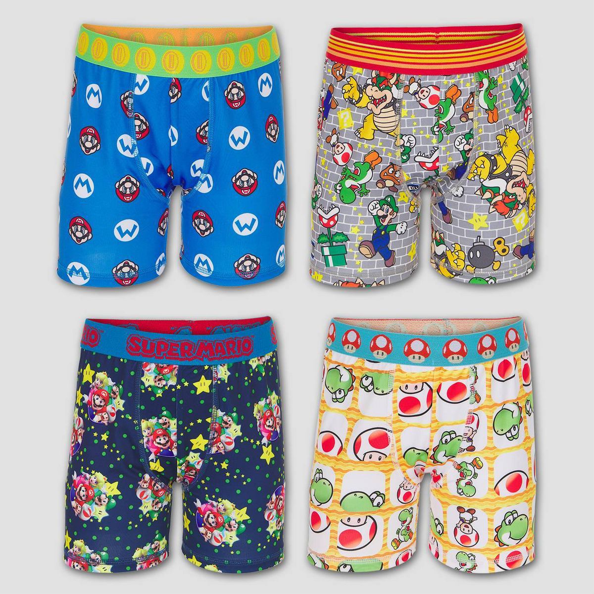 Boys' Super Mario 4pk Underwear