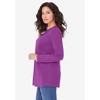Roaman's Women's Plus Size Long Sleeve Crewneck Ultimate Tee - 4 of 4
