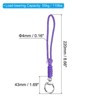 Unique Bargains Braided Wrist Polyester Keychain Wallets Badges Lanyard with Hook 2 Pcs - 2 of 4