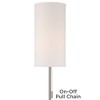 Possini Euro Design Piccolo Modern Floor Lamp with Tray Table 60 1/2" Tall Brushed Nickel White Cylinder Shade for Living Room Bedroom Office House - 3 of 4