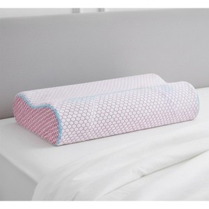 LISM Ergonomic Cervical Neck Pillow,Memory Foam Bed Pillow for Side Back Stomach Sleepers - 1 of 4