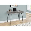 Monarch Specialties Computer Desk Home Office Laptop Left Right Set-Up Storage Drawers 40InchL Work Metal Laminate Grey Black Contemporary Modern - 2 of 4