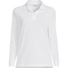 School Uniform Young Women's Long Sleeve Mesh Polo Shirt - 3 of 3