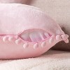 PAVILIA Set of 2 Pom Pom Throw Pillow Covers, Decorative Pompom Fringe Square Cushion Cases for Couch Sofa Bed - 4 of 4