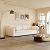 FUFU&GAGA Modern Minimalist Fabric Sofa Couch  4 Seat, High-Elastic Foam, Wooden Structure, Off-White - 4 of 4