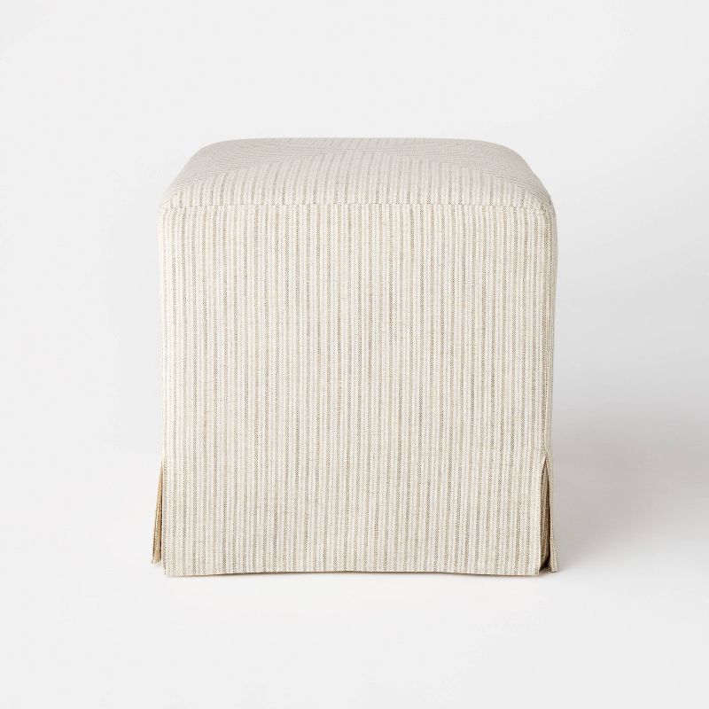 Lynwood Slipcover Cube Ottoman - Threshold™ designed with Studio McGee, 4 of 9