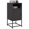 vidaXL Bedside Cabinet Set of 2 Black Steel Standard Bedside Cabinet - 4 of 4