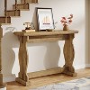 Tribesigns 51"Console Table for Entryway, Farmhouse Narrow Long Sofa Table Behind The Couch for Living Room, Hallway,  Door, Natural Wood Color - 3 of 4