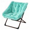 Comfy Saucer Chair, Soft Faux Fur Oversized Folding Accent Chair, Lounge Lazy Chair for Kids Teens Adults, Bedroom, Living Room, Dorm , X-Large - 3 of 3