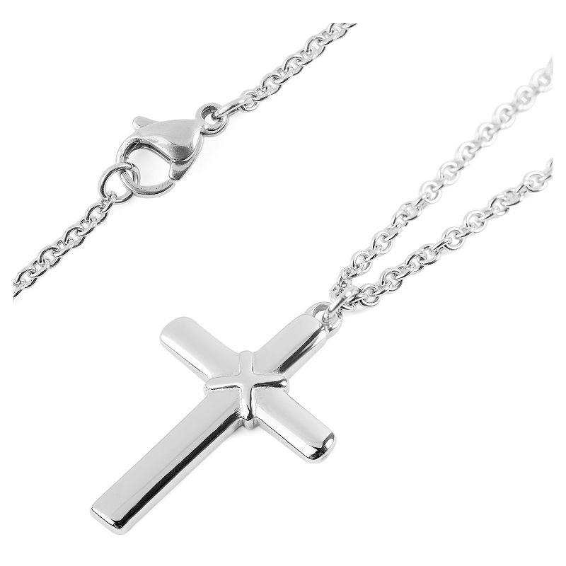 Women&#39;s West Coast Jewelry Stainless Steel Cross Pendant Necklace, 2 of 4