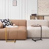 NicBex Modern C-Shaped Side Table for Sofa, Couch Table End Tables with Metal Frame Slide for Living Room Bedside Space-Saving Design - 3 of 4