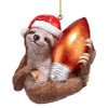 Design Toscano Santa's Holiday Season Sloth Christmas Ornament: Each - 2 of 4