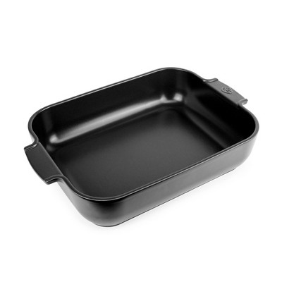 Peugeot Appolia Satin Black Ceramic 5.5 Quart Rectangular Baking Dish